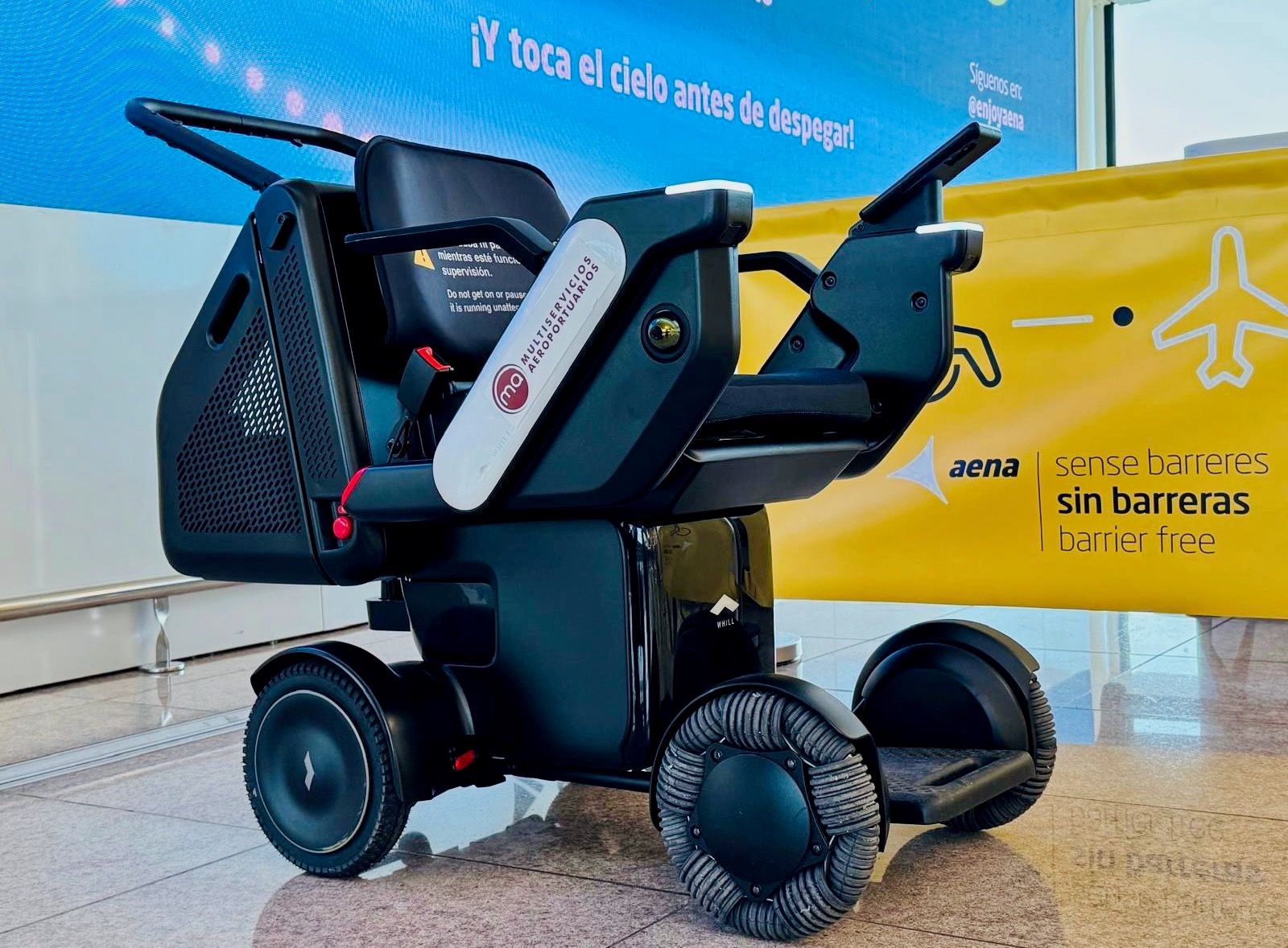 WHILL autonomous service in airport.